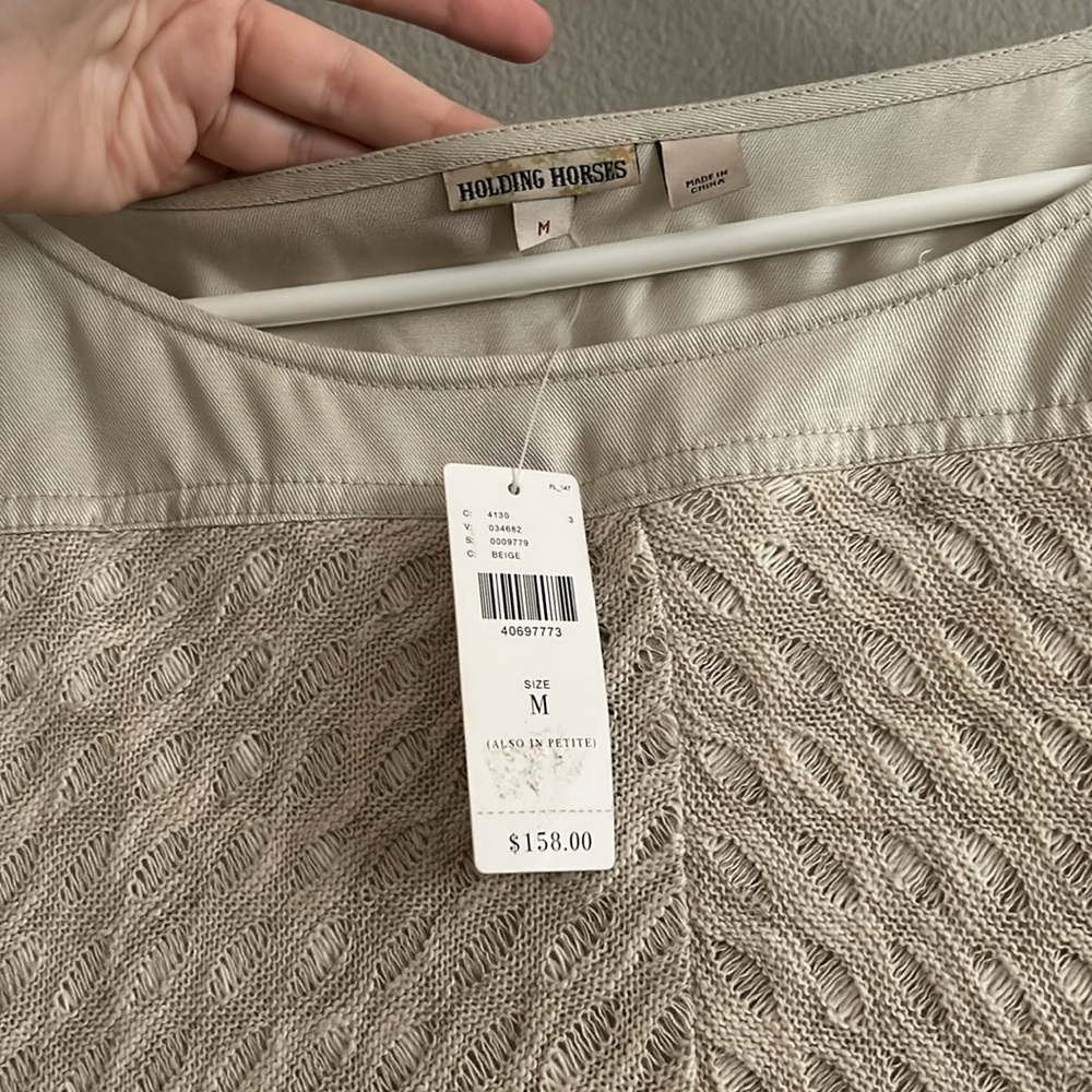 NWT Anthropologie Holding Horses Noa Dolman Dress in Tan M - Picture 5 of 11
